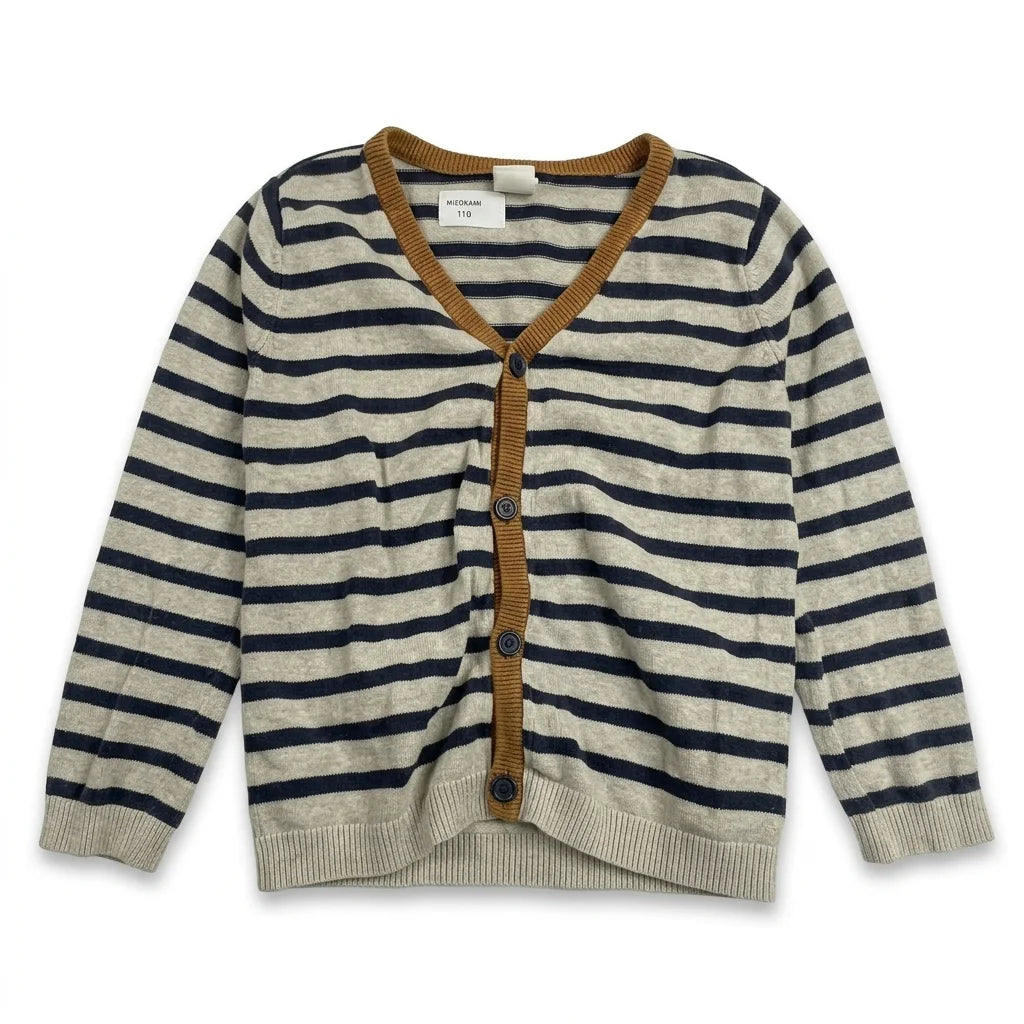 Randig kofta från H&M - Storlek 92 - Beige