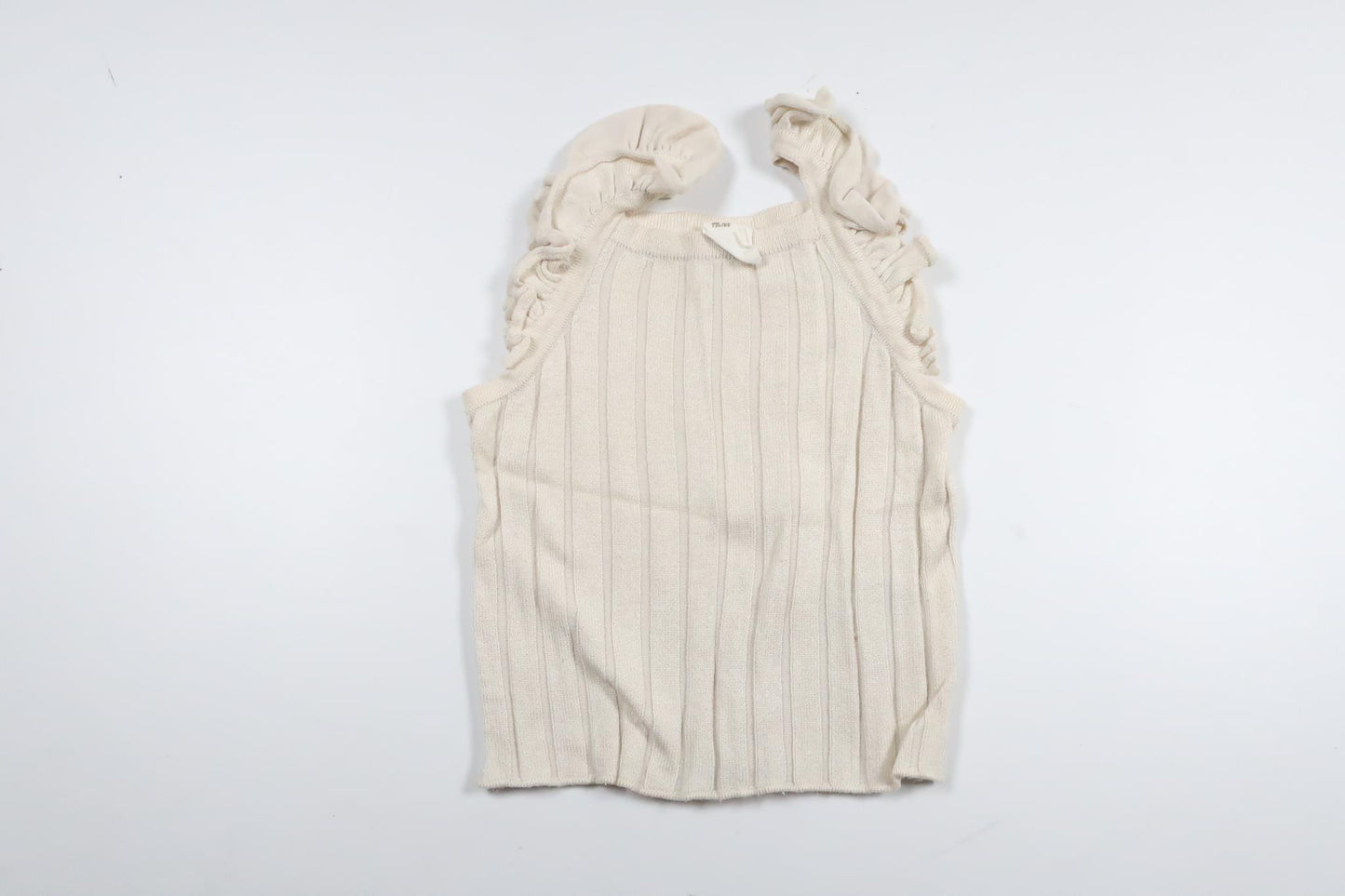 Strikket tanktop fra H&M - Størrelse 68/74 - Off-white