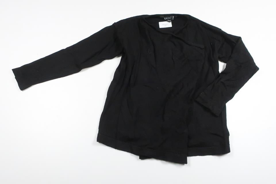 Cardigan fra Basic U - Størrelse 110/116 - Sort
