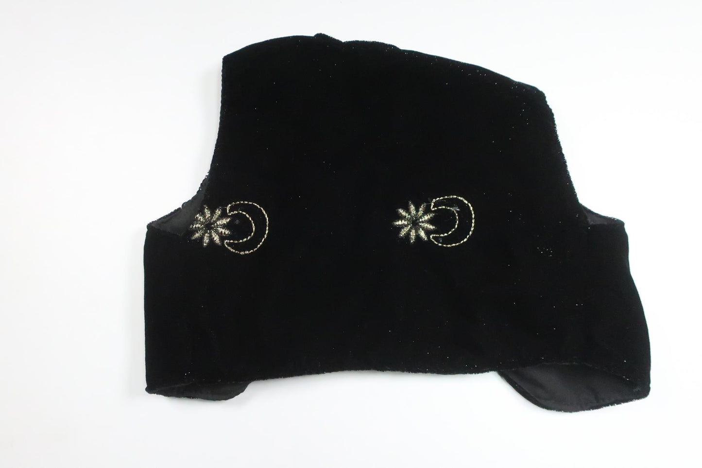 Velourvest fra Unknown - Størrelse 74/80 - Sort