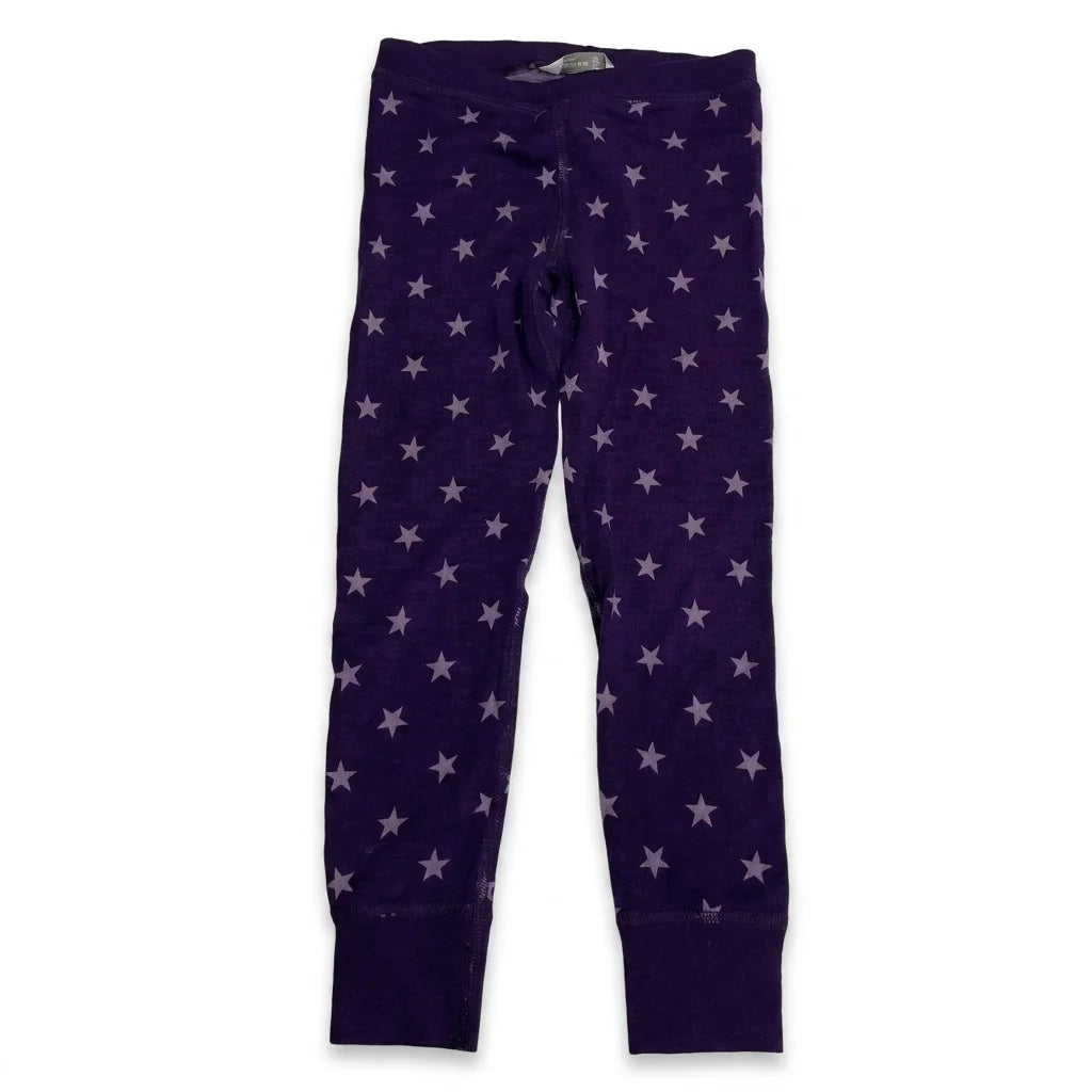 Underställsbyxor i 100% ull från softwear by lindex - Storlek 98/104 - Lila