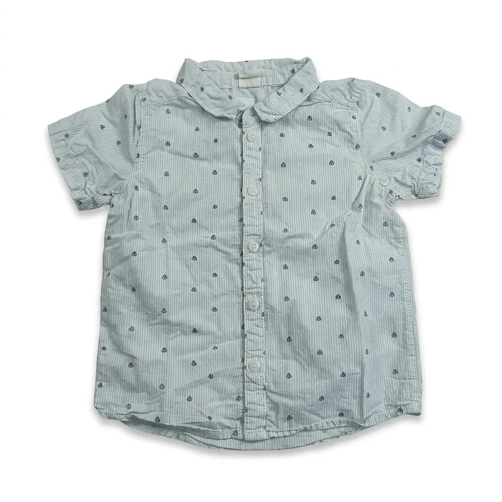 Randig skjorta från H&M - Storlek 86 - Vit