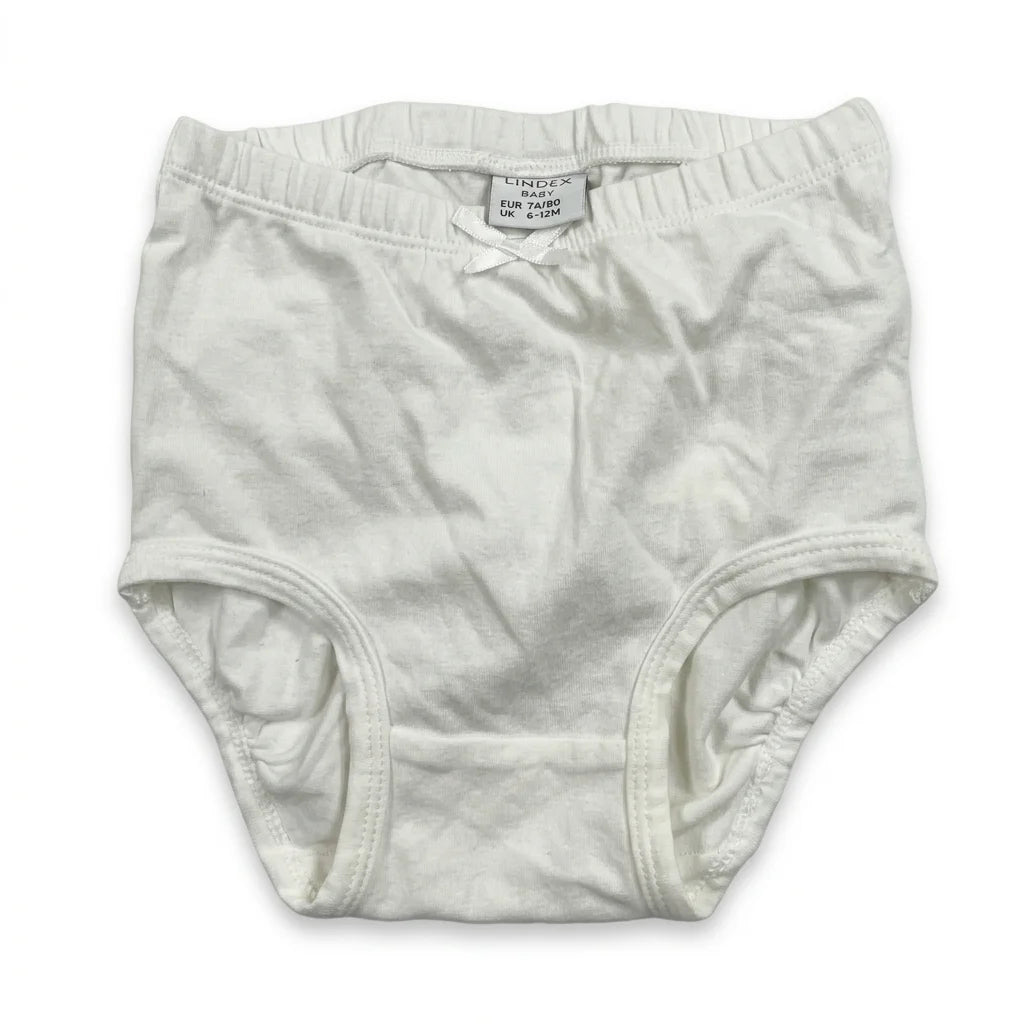 Lindex Baby vita trosor med volang