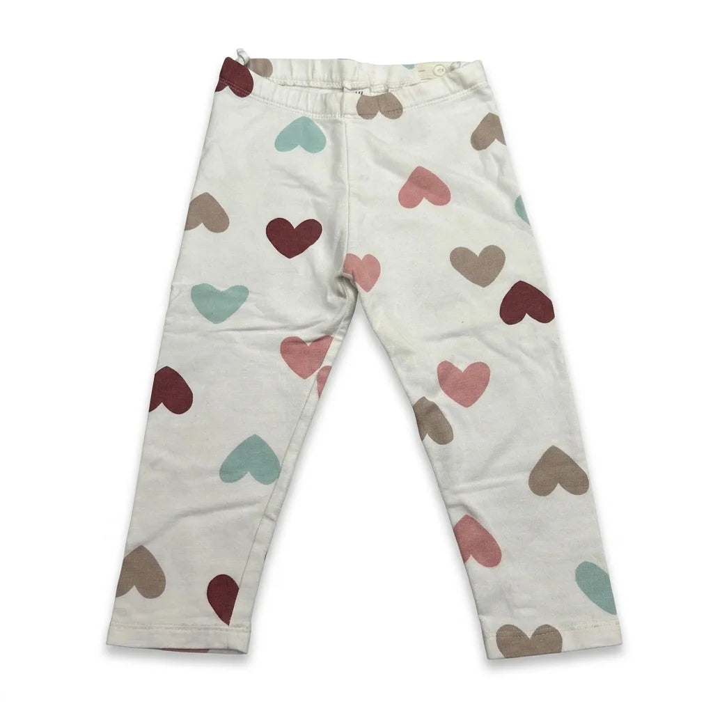Prickiga leggings från H&M - Storlek 86 - Vit