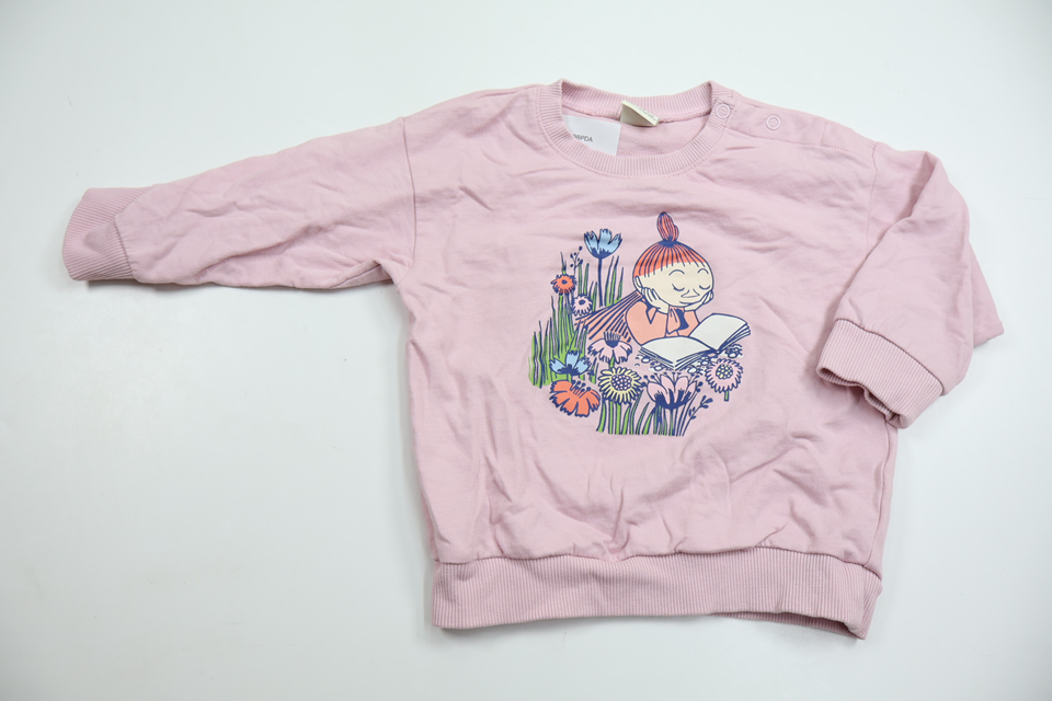 Sweatshirt med Moomin från Lindex - Storlek 80 - Lila