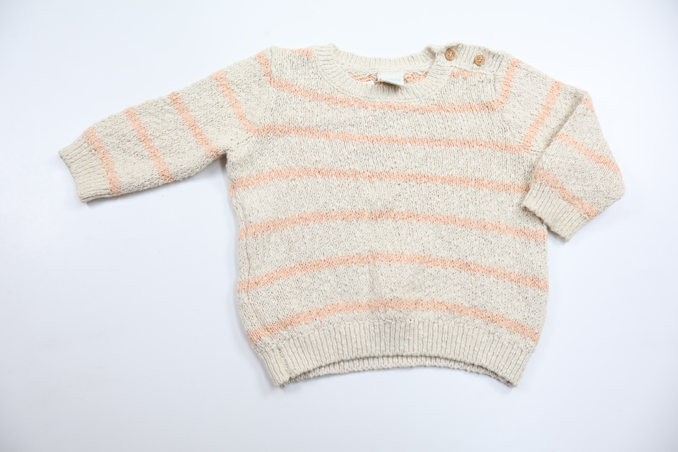 Stickad tröja från Lindex - Storlek 68 - Beige