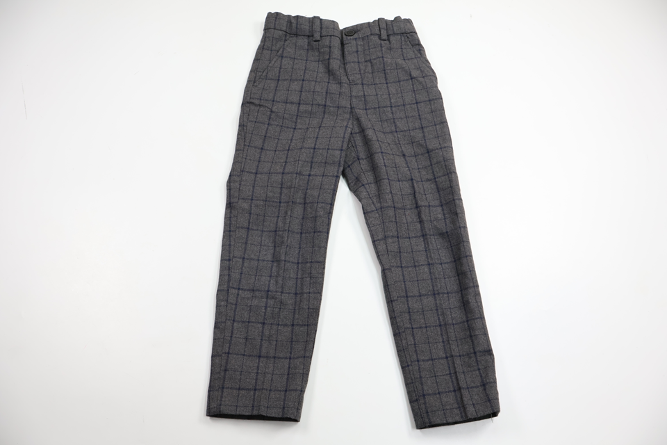Rutiga kostymbyxor från H&M - Storlek 110 - Grå