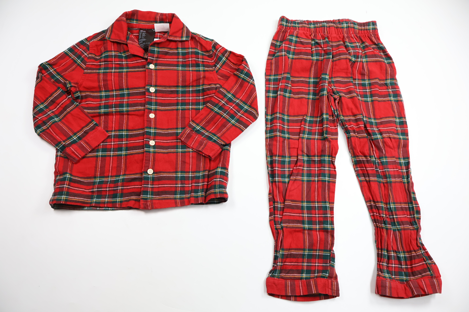 Tvådelad pyjamas från H&M - Storlek 110/116 - Röd