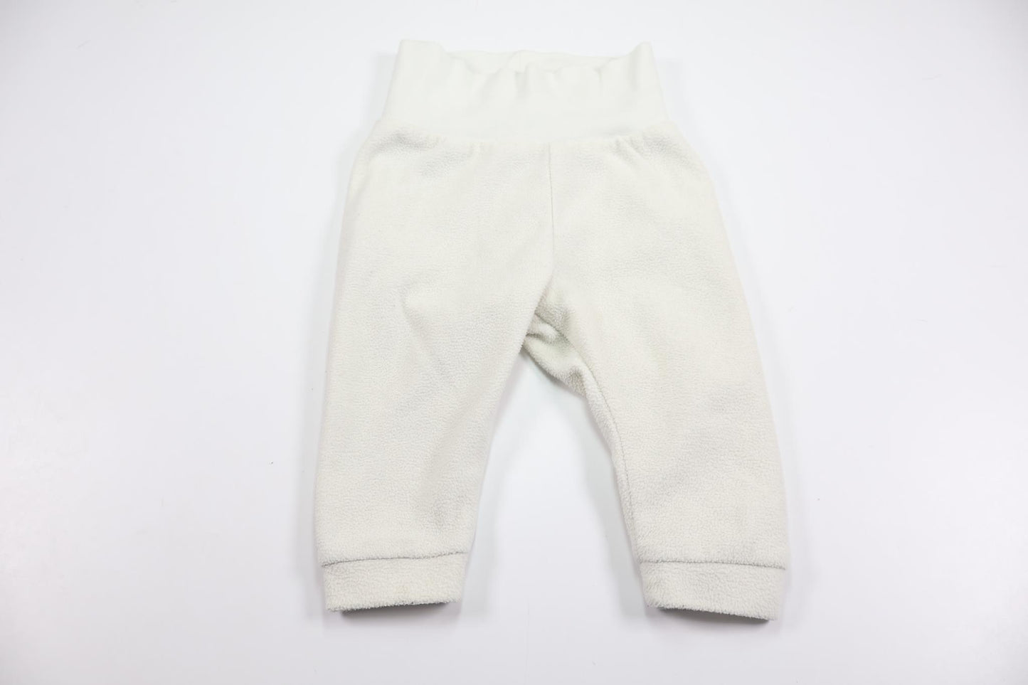 Fleecebukser fra H&M - Størrelse 68 - Hvid