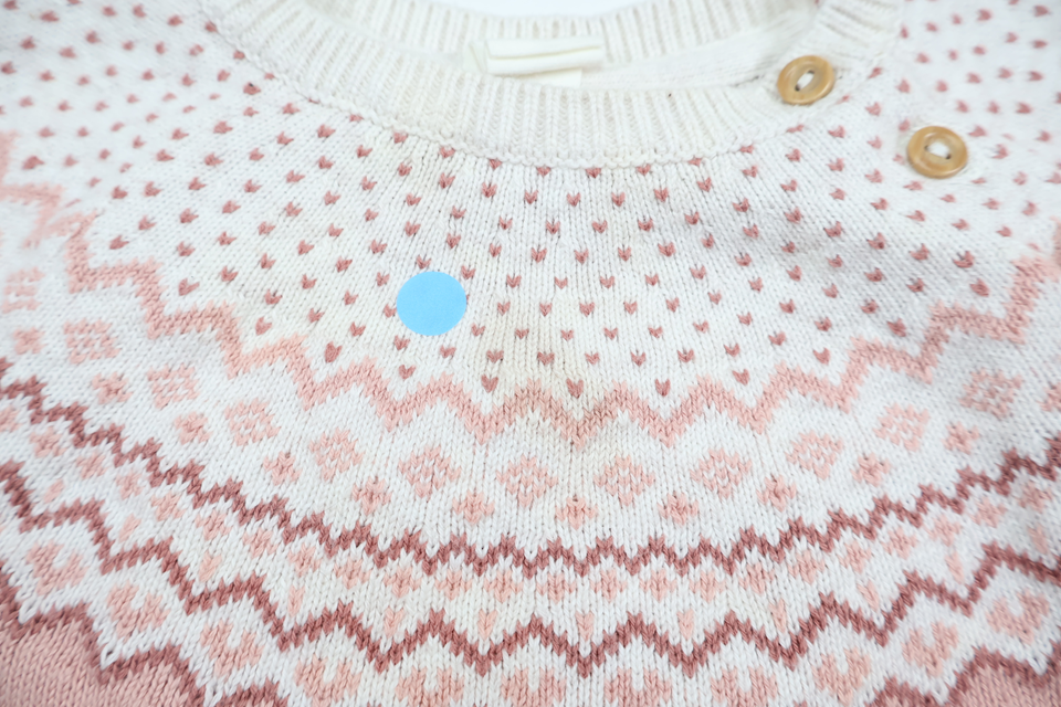 Strikket sweater fra H&M - Størrelse 86 - Lyserød
