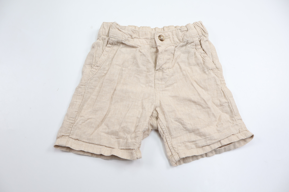 Shorts i linnemix från H&M - Storlek 80 - Beige
