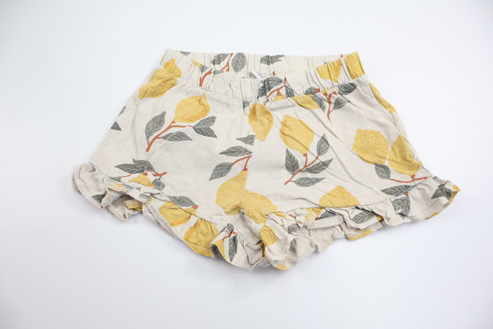 Shorts med citroner från Lindex - Storlek 98/104 - Benvit