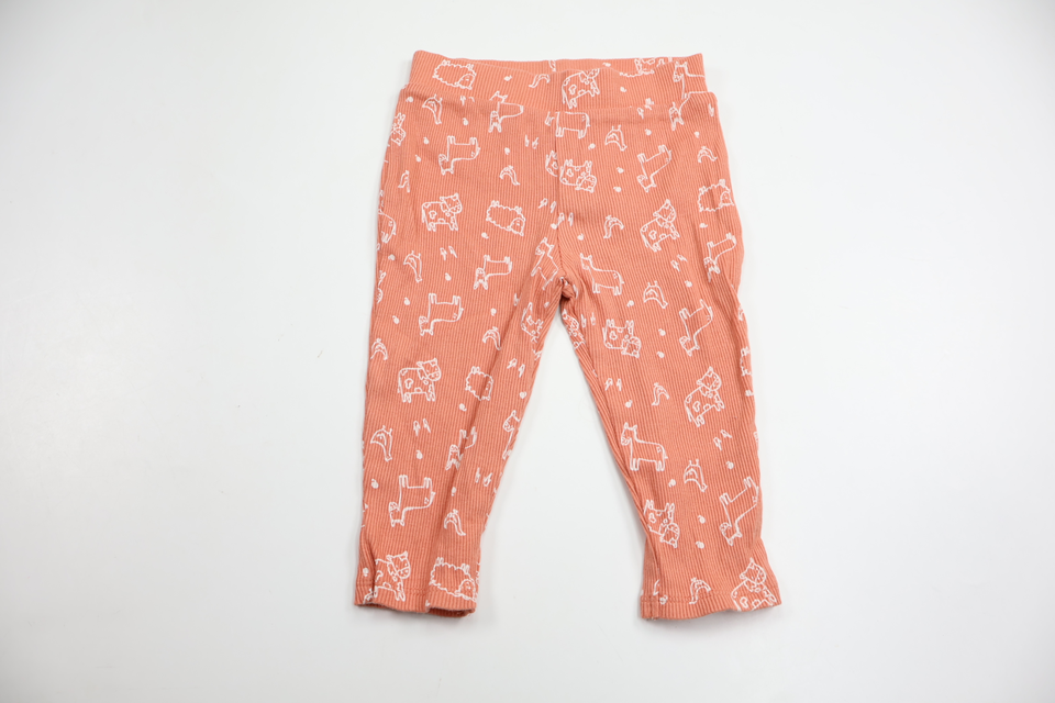Ribbade byxor från Okänt - Storlek 68/74 - Rosa