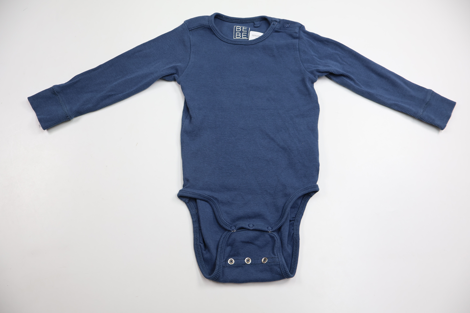 Ribbad body från BEBE - Storlek 80 - Blå