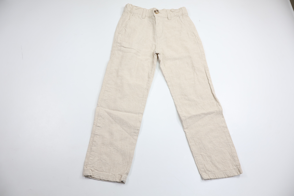 Byxor i linnemix från Kappahl - Storlek 128 - Beige