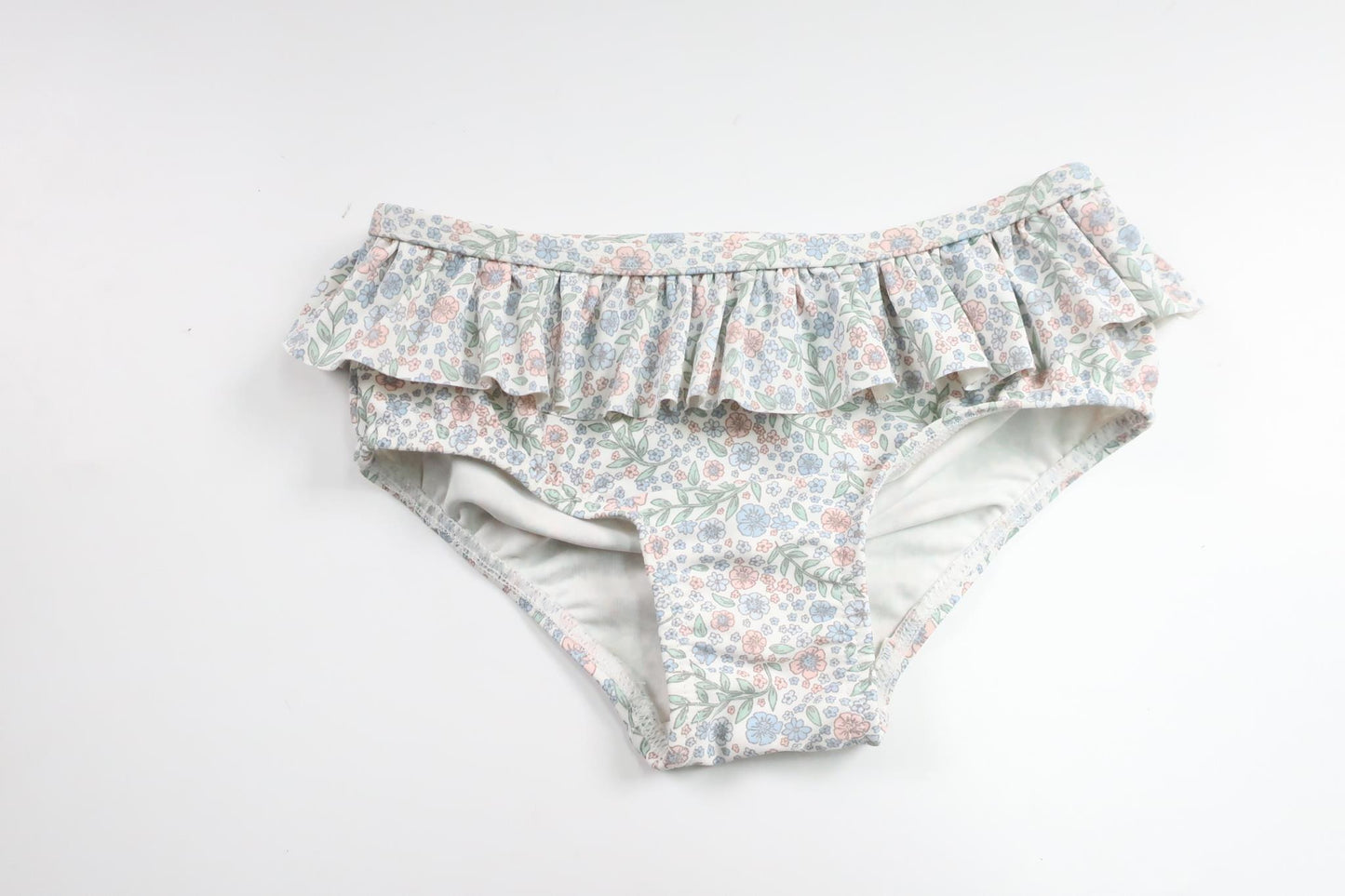 Bikinitrusse med blomster fra H&M - Størrelse 74/80 - Off-white