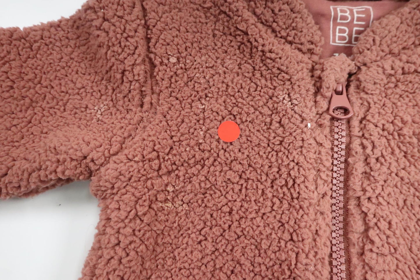 Teddyjakke fra BEBE - Størrelse 70 - Lyserød