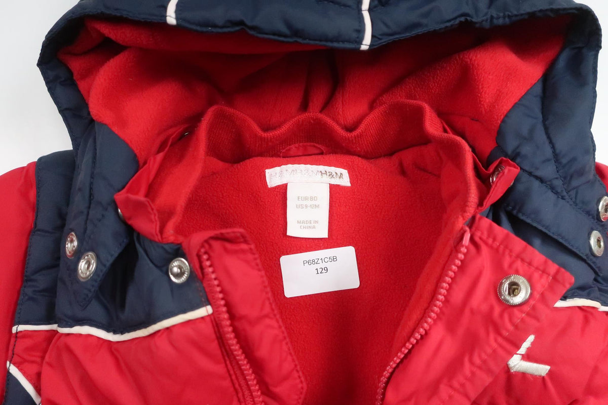 Vatteret jakke fra H&M - Størrelse 80 - Rød