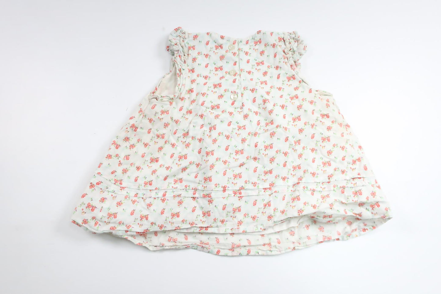 Blomstertunika fra Lindex - Størrelse 74 - Off-white