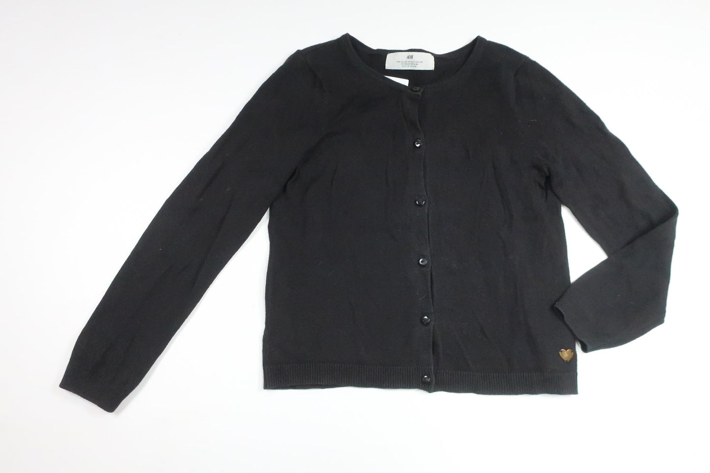 Cardigan fra H&M - Størrelse 122/128 - Sort