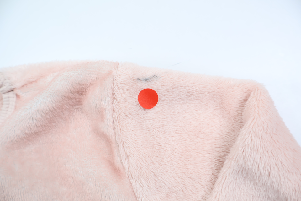 Fleece pyjamasoverdel fra H&M - Størrelse 98/104 - Rosa
