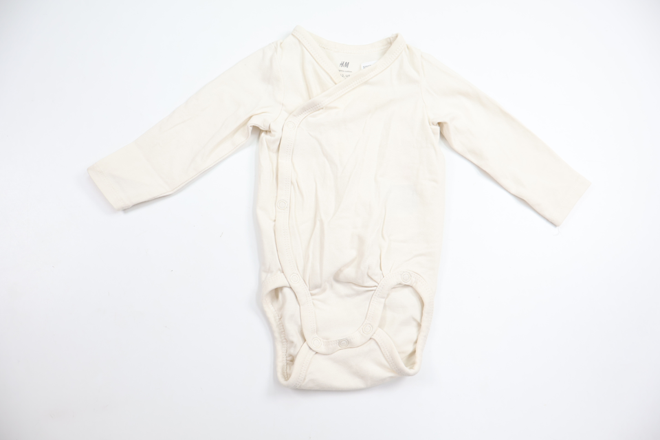 Wrap-body fra H&M - Størrelse 62 - Hvid