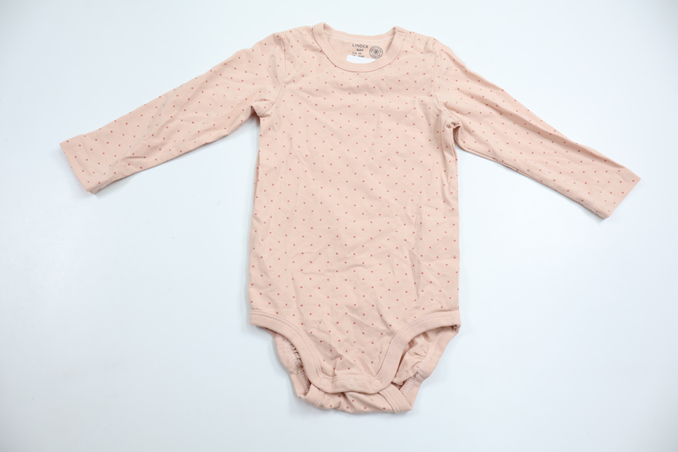 Prickig body från Lindex - Storlek 68 - Rosa