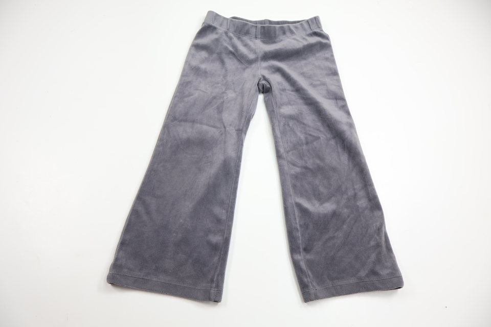 Utsvängda byxor i fleece från H&M - Storlek 98 - Grå
