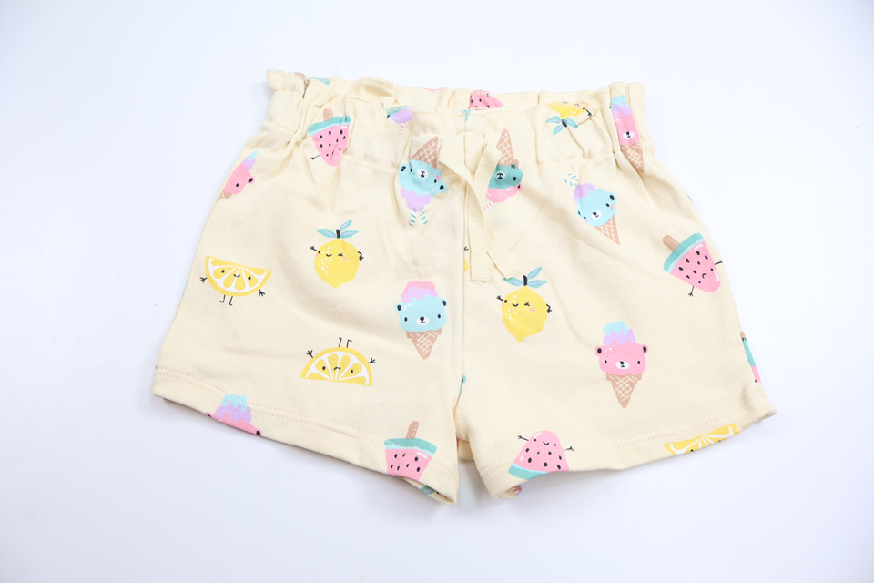 Shorts med glassar från H&M - Storlek 92 - Gul