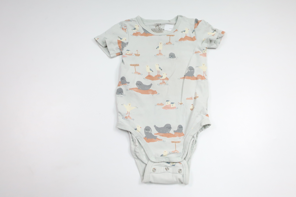 Bodysuit fra Lindex - Størrelse 86 - Blå