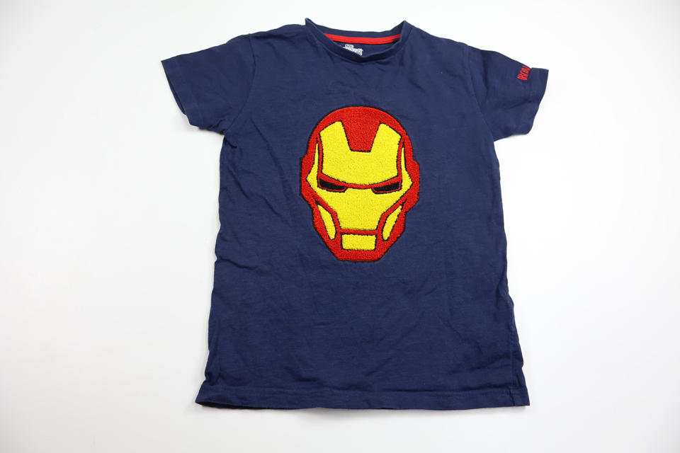 T-shirt med Iron Man - Marvel från Next - Storlek 122 - Marinblå