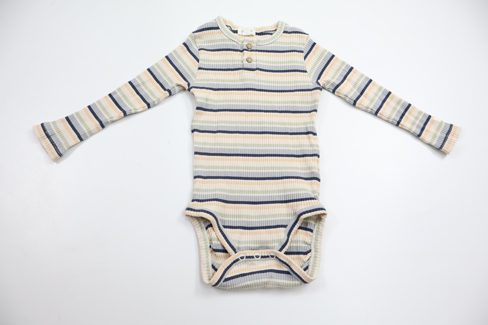 Ribbad tröja från Newbie - Storlek 86 - Beige