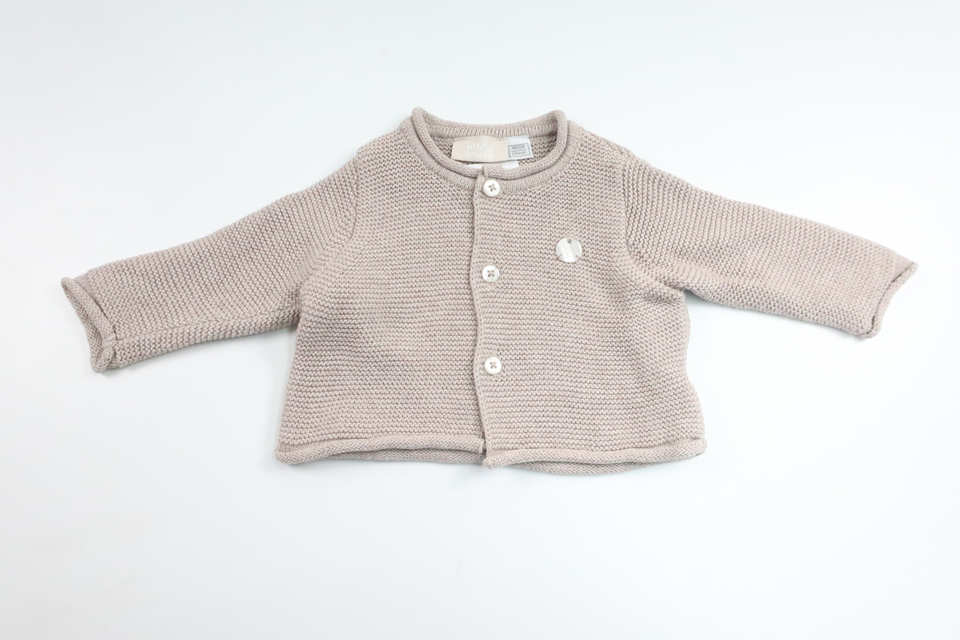 Strikket cardigan fra My First Chicco - Størrelse 44/50 - Beige