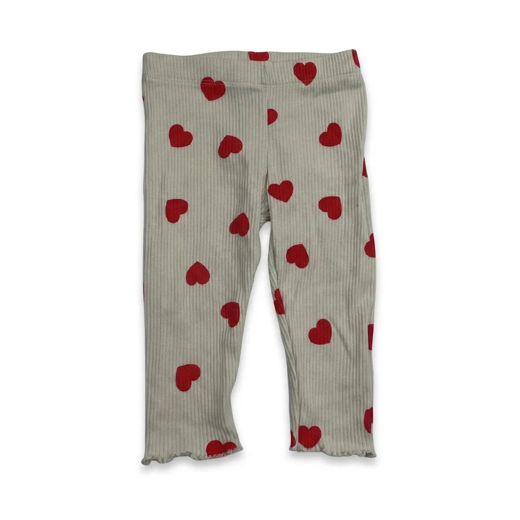Prickiga leggings från Rikiki - Storlek 74 - Beige