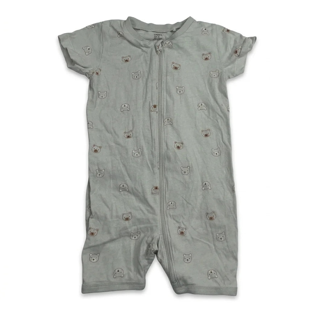 Djurmönstrad Pyjamas från Lindex - Storlek 74 - Beige