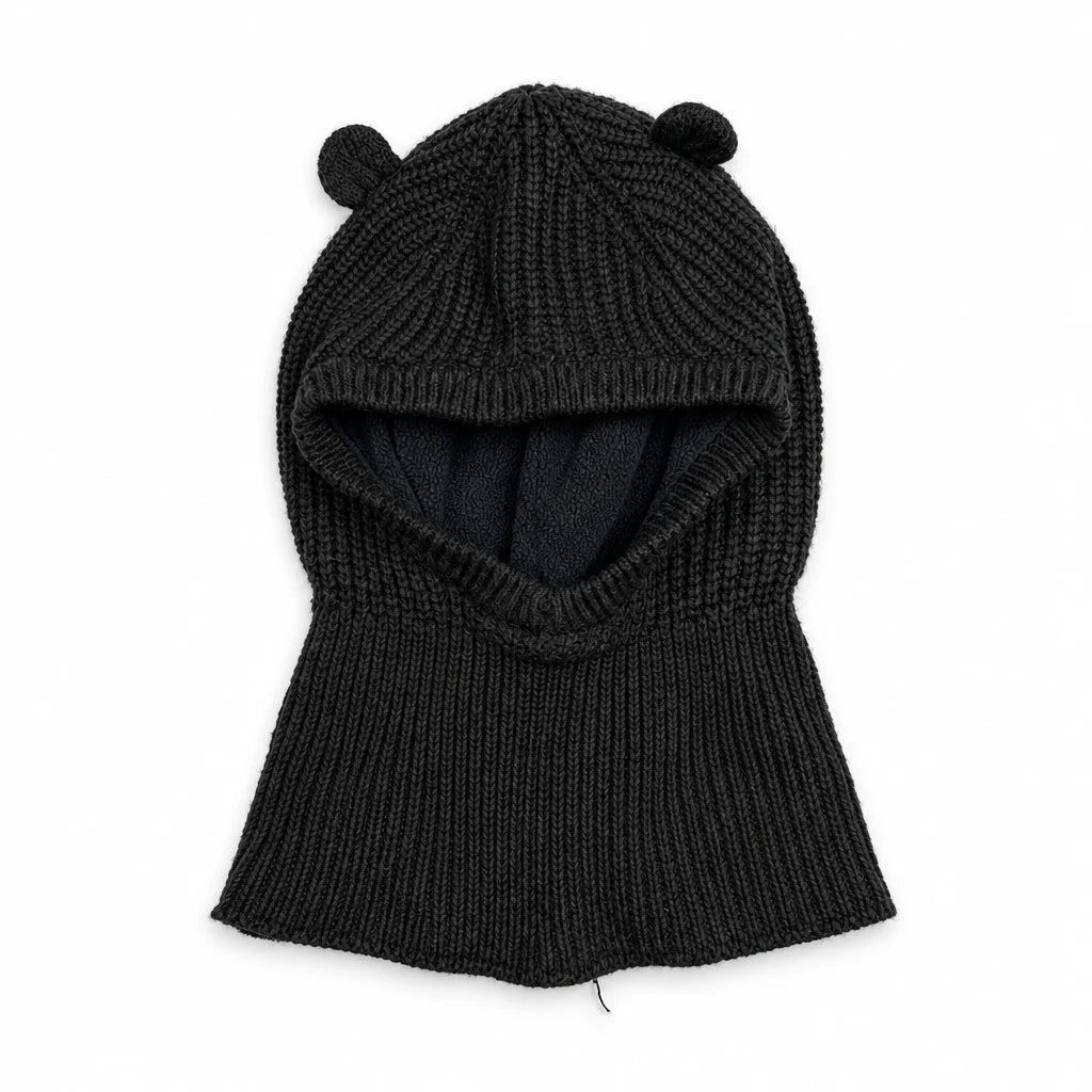 H&M svart stickad barnbalaklava