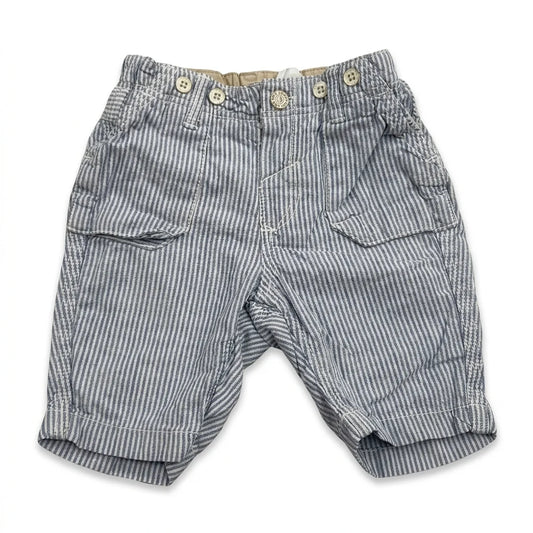 Stribede shorts fra H&M - Størrelse 74 - Blå