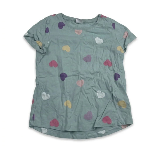 Prikket t-shirt fra Lindex - Størrelse 110 - Blå