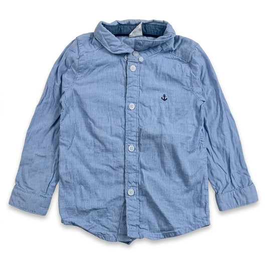 Rutig skjorta från H&M - Storlek 74 - Blå