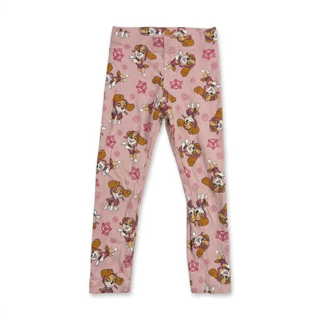 Djurmönstrade leggings från Paw Patrol - Storlek 98/104 - Rosa