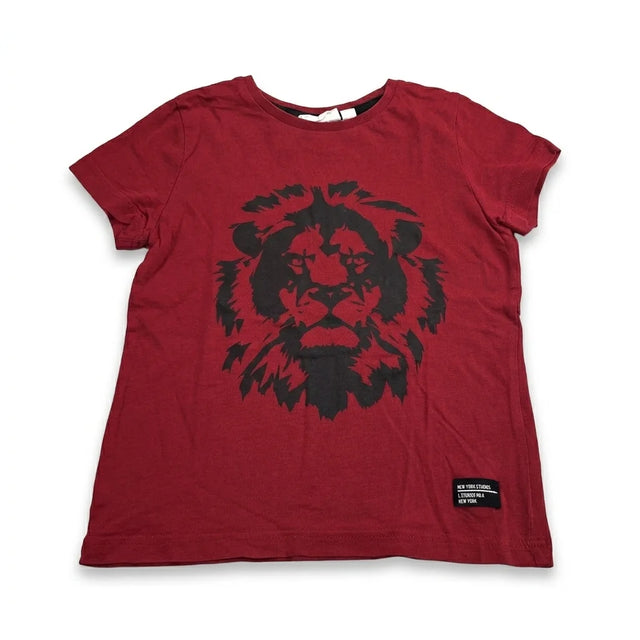 Mønstret T-shirt fra Kappahl - Størrelse 98/104 - Rød