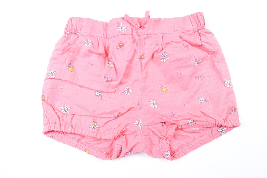 Lyserøde blomstershorts fra H&M i størrelse 80