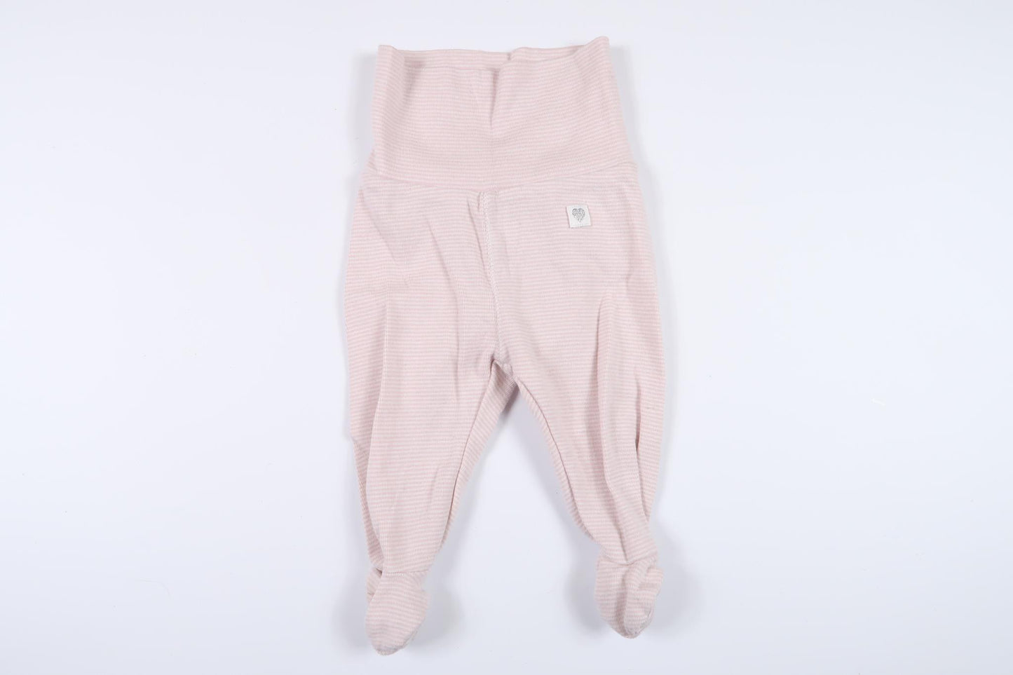 Lyserøde stribede bukser med fødder fra H&M i størrelse 50