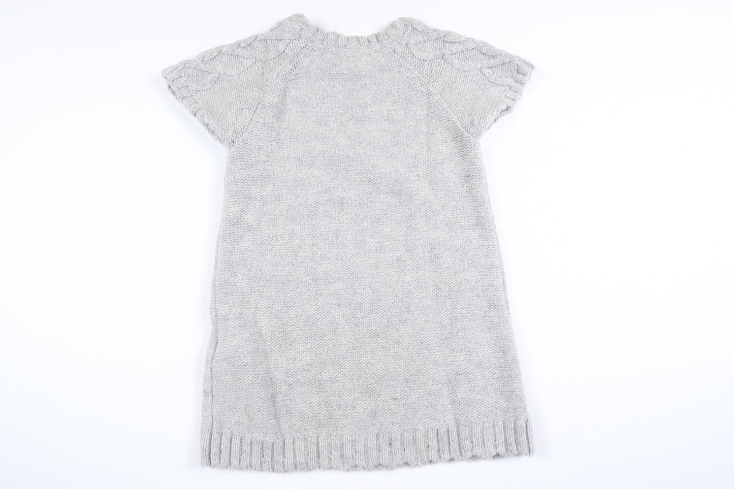 Grå strikket kjole fra H&M i størrelse 74