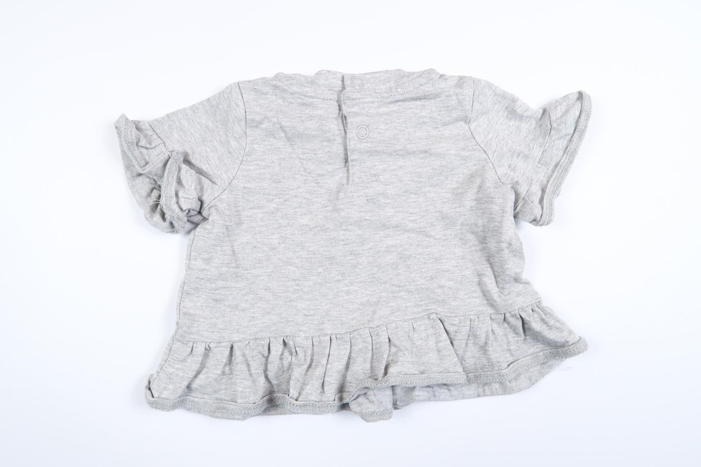 Grå kortærmet skjorte fra H&M i størrelse 56