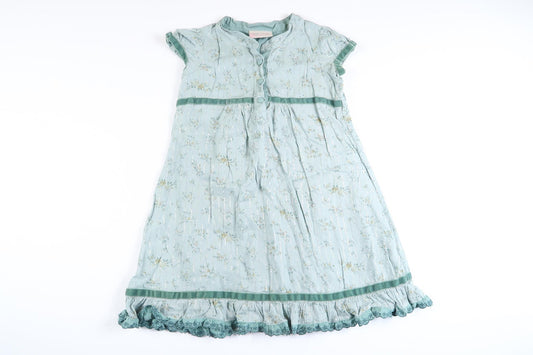 Mintgrøn blomsterkjole fra Bon'a parte' Kids i størrelse 80