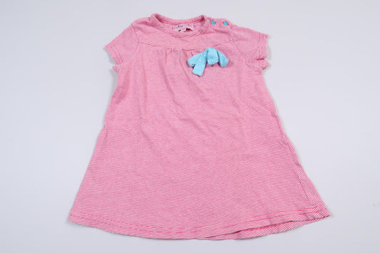 Stribet kortærmet kjole fra Baby Skill i størrelse 74