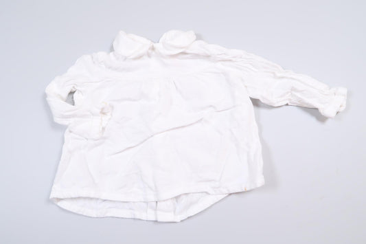 Hvid langærmet bluse fra Zara i størrelse 68