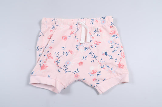 Lyserøde blomstershorts fra Ellos i størrelse 62