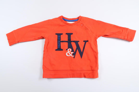 Rød sweater fra Holly & Whyte i størrelse 74